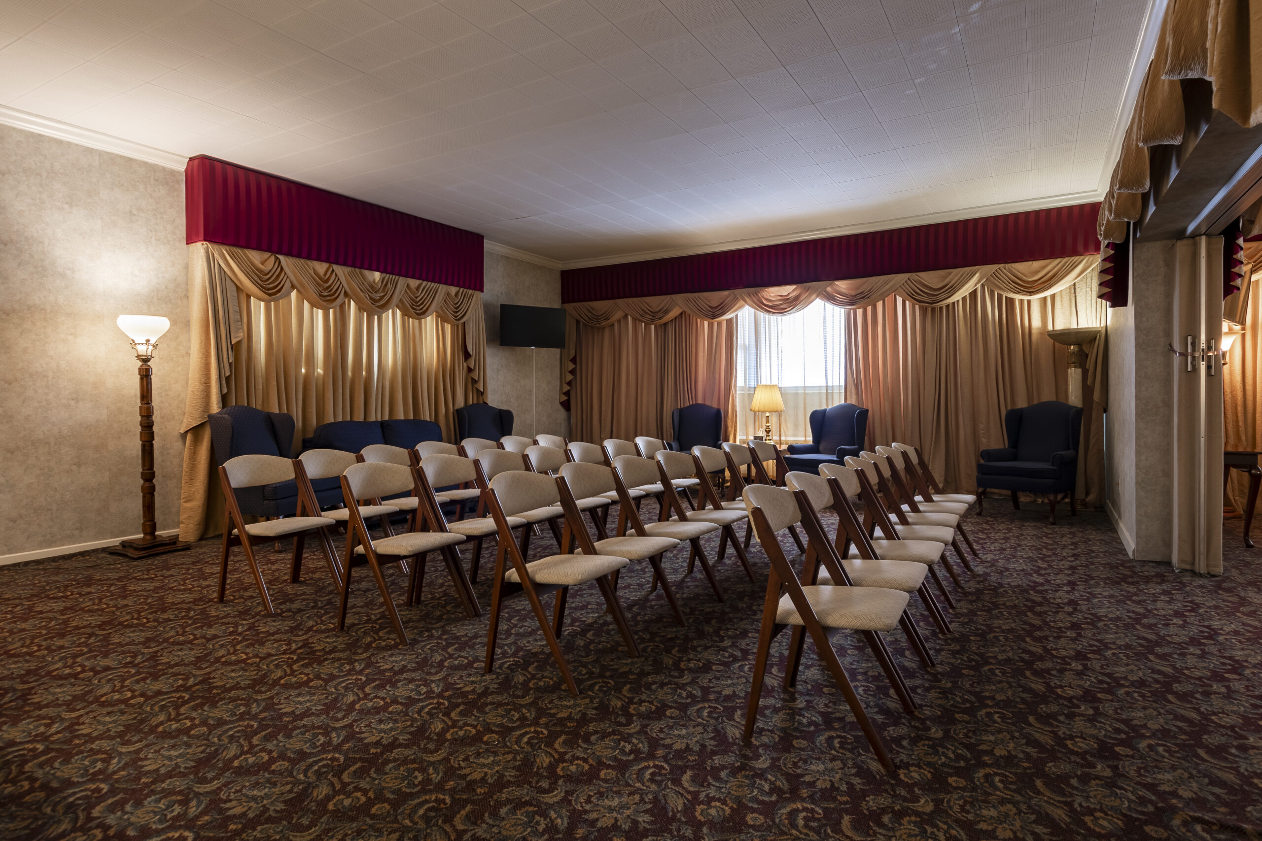 Seating area for our funeral services